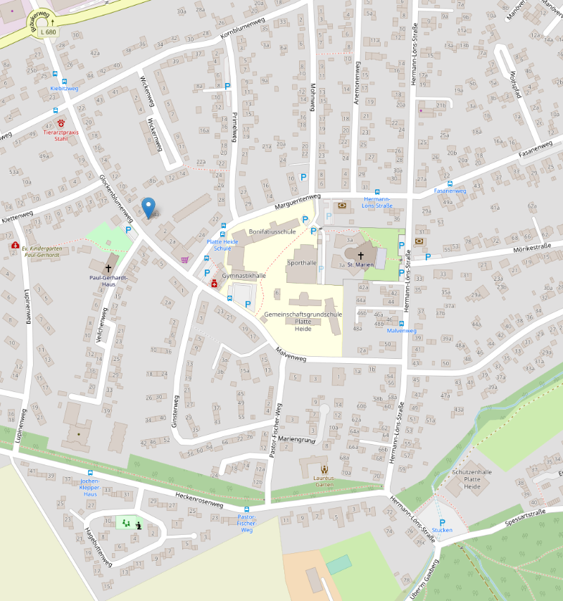 Anfahrt zu Wellness-Massagen-Fobbe - © OpenStreetMap-Mitwirkende www.openstreetmap.org/copyright