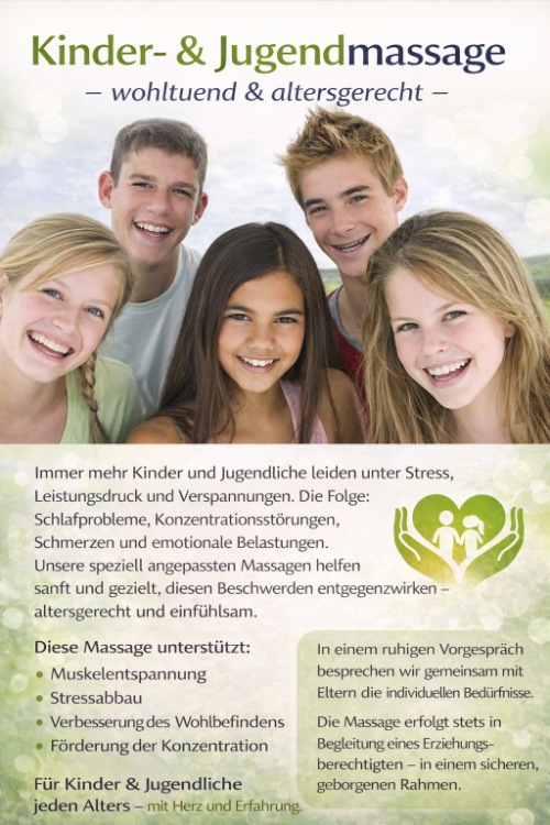 Kinder- und Jugendmassage