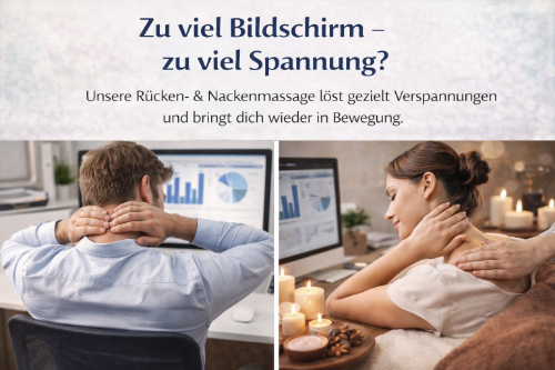 Rücken- und Nackenmassage - Stressreduktion und Entspannung Rücken- und Nackenmassage - Stressreduktion und Entspannung