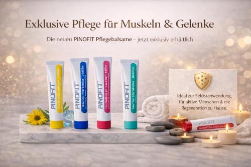 PINOFIT - Exklusive Pflege für Muskeln und Gelenke PINOFIT - Exklusive Pflege für Muskeln und Gelenke