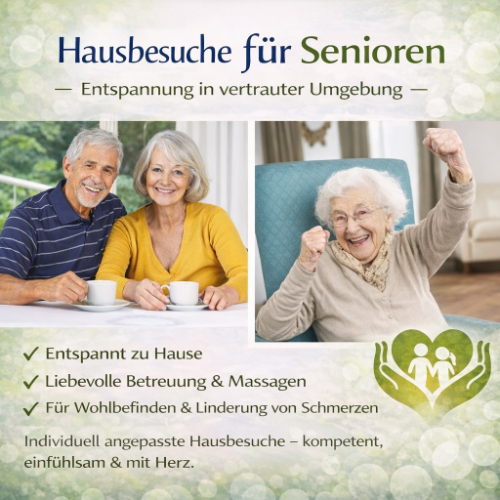 schonende Anwendungen für ältere Menschen oder Gäste mit eingeschränkter Beweglichkeit